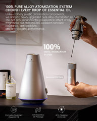 Diffuser app control interface on smartphone