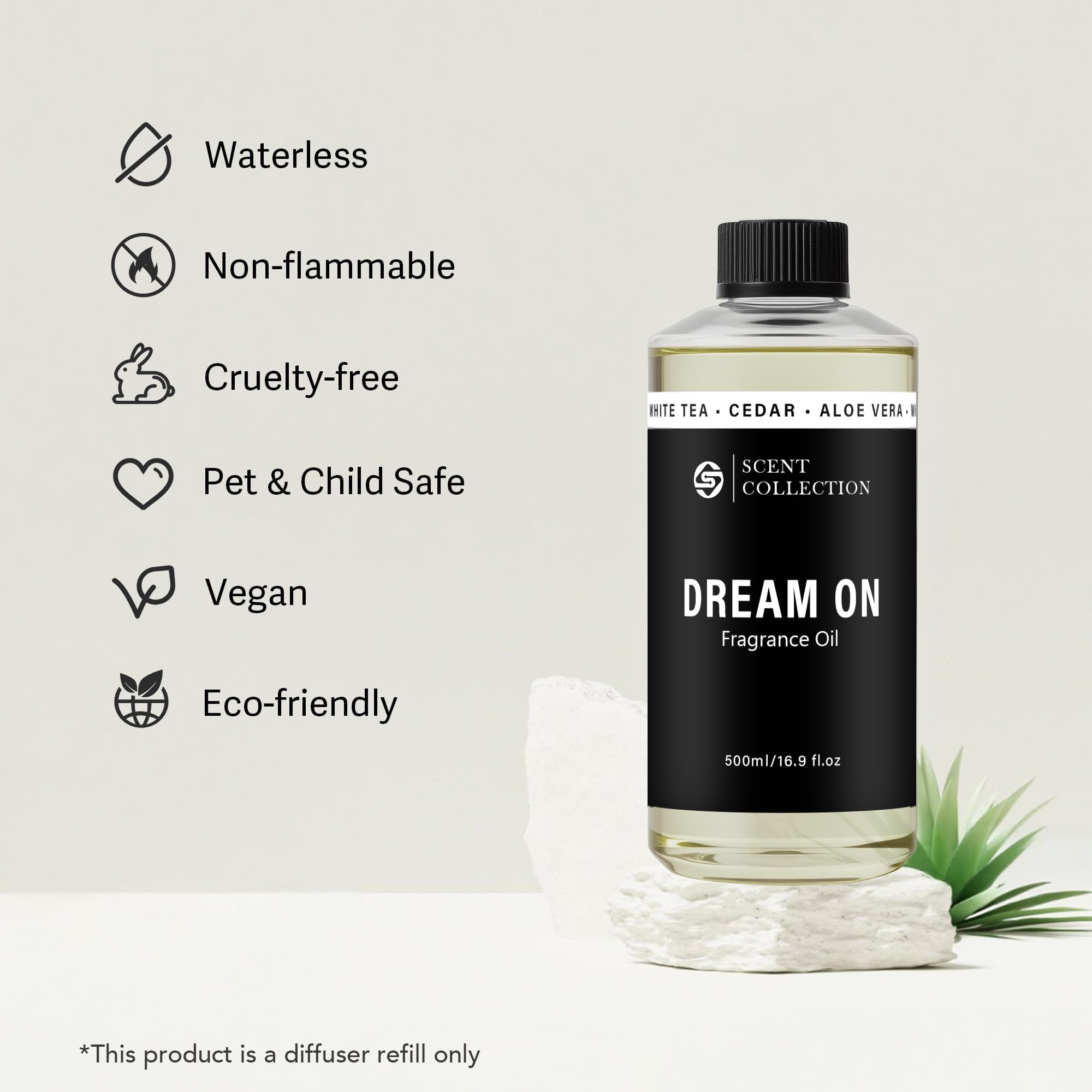 Waterless diffuser compatible with Dream On oil in use