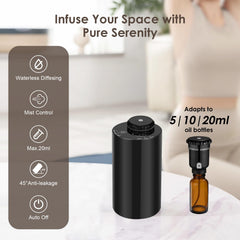Battery-powered diffuser with USB-C charging