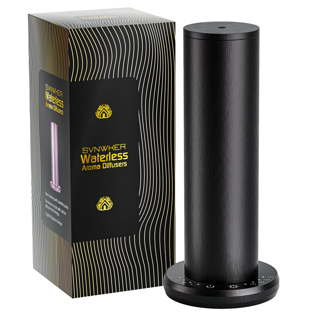 Waterless diffuser in black – front view