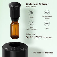 Black waterless diffuser on office desk