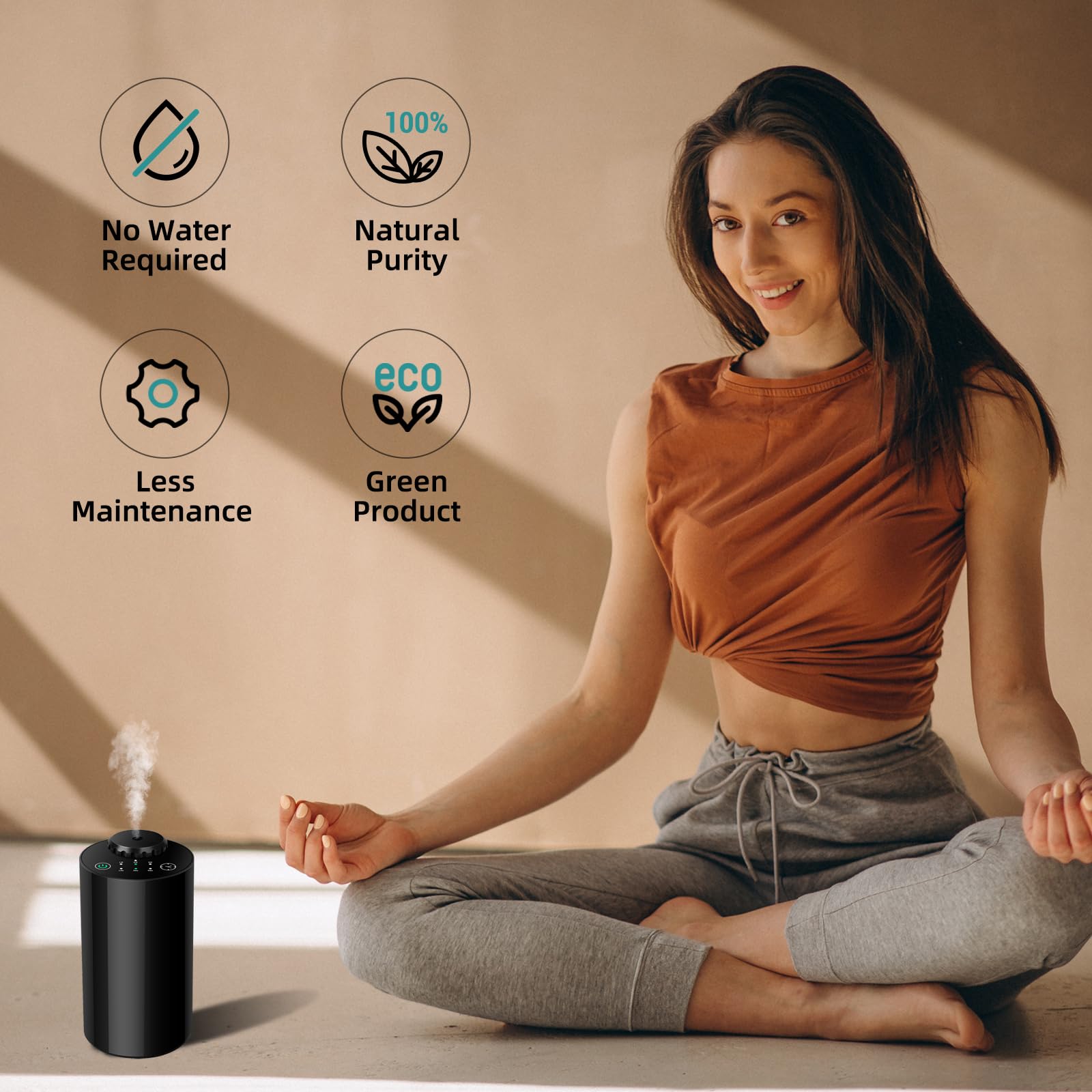 Diffuser showing 10/30/90s spray settings in black