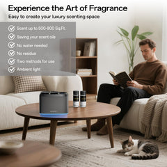 Cordless diffuser with built-in rechargeable battery and USB-C charging