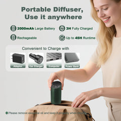 Aluminum alloy body of dark green diffuser
