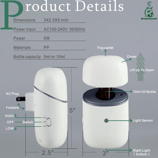 Dry mist diffusion technology without heating or water