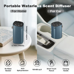 Close-up of waterless diffuser showing 3 mist modes