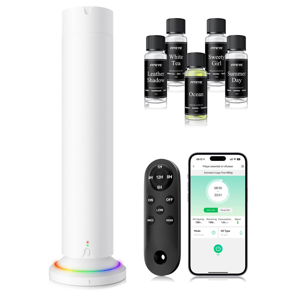Waterless scent diffuser kit white finish