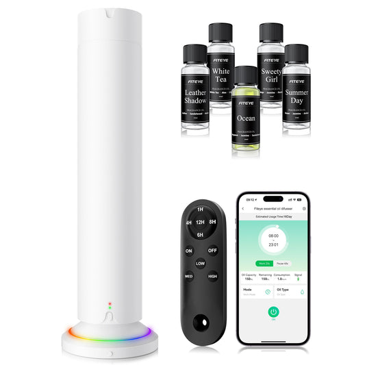 Waterless scent diffuser kit white finish