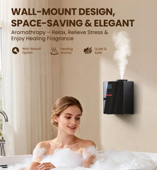 Large-space installation of waterless diffuser
