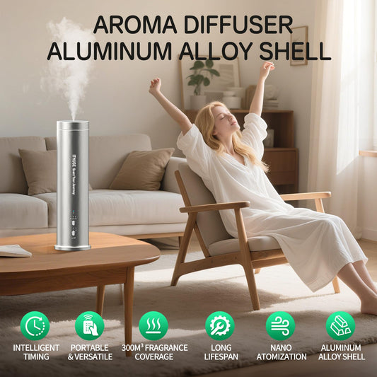 Matte aluminium alloy body of M202S diffuser