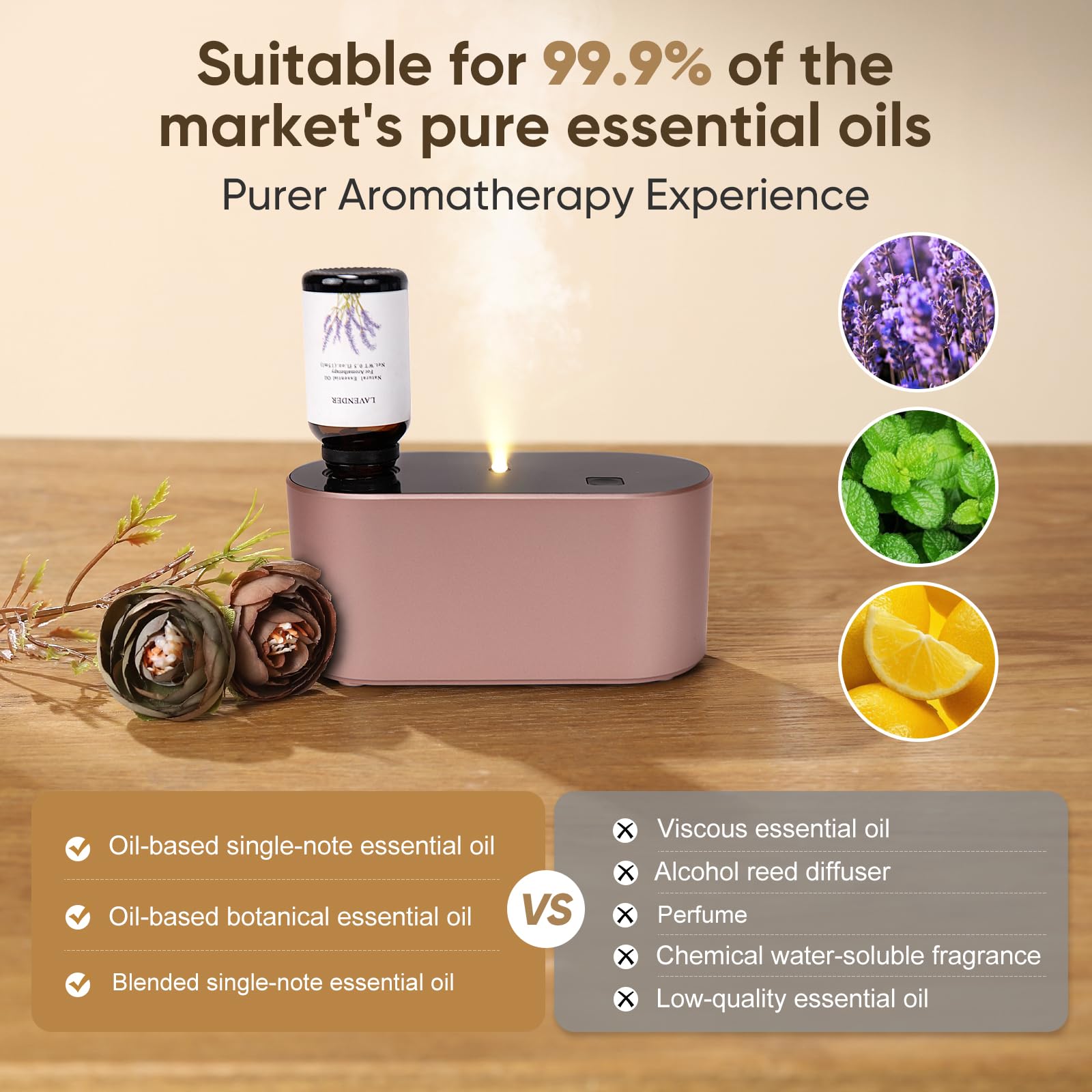 Diffuser in use with essential oils