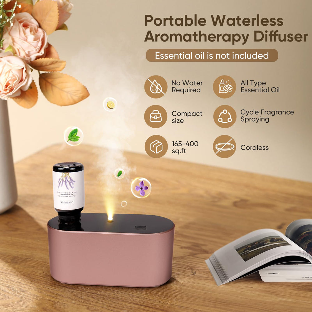 Top view showing 3 mist modes on diffuser