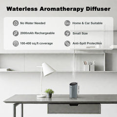 Waterless diffuser silver grey – side profile