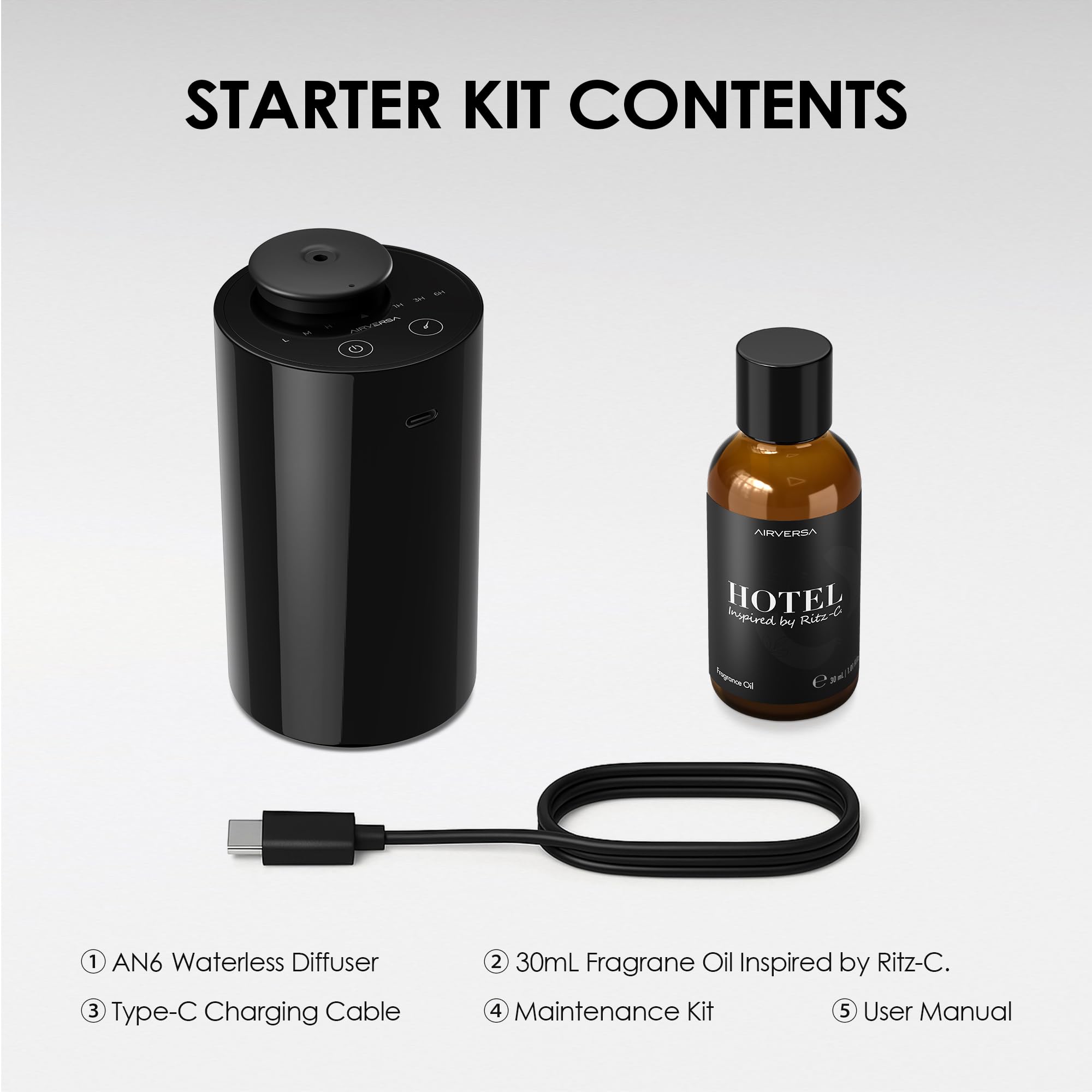 USB-C charging and long-lasting built-in battery