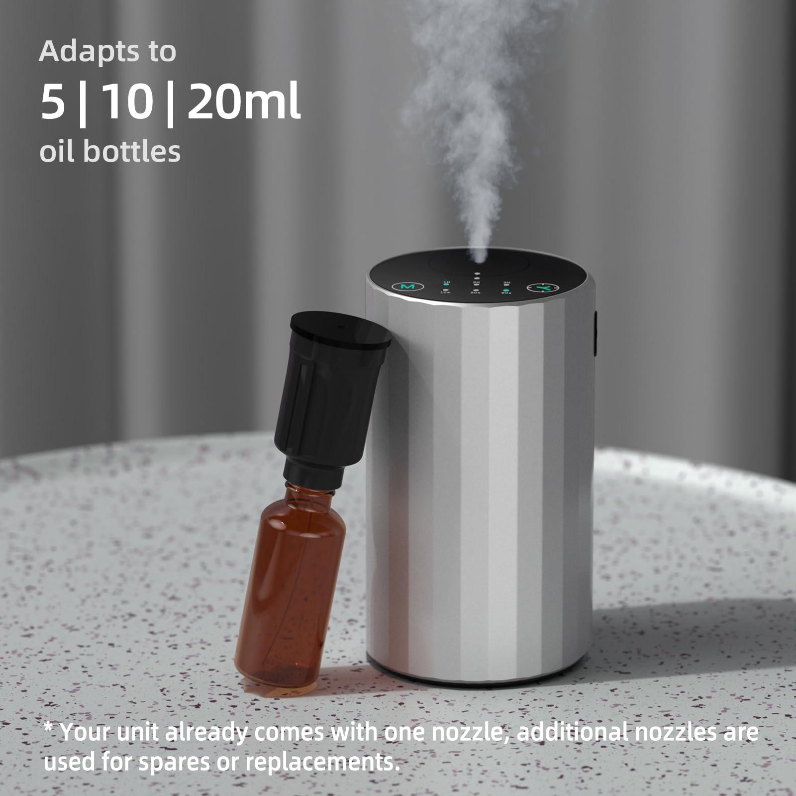 USB-C charging port on waterless diffuser