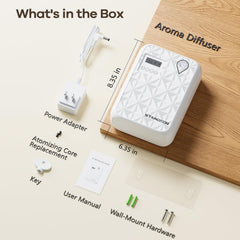 Large room diffuser with 500 mL reservoir on table