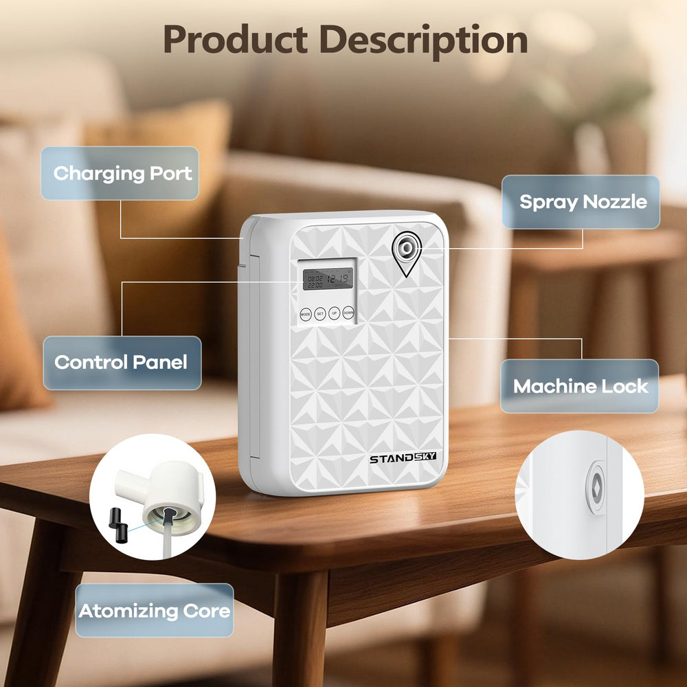 Wide-area scent diffusion in a hotel or large home