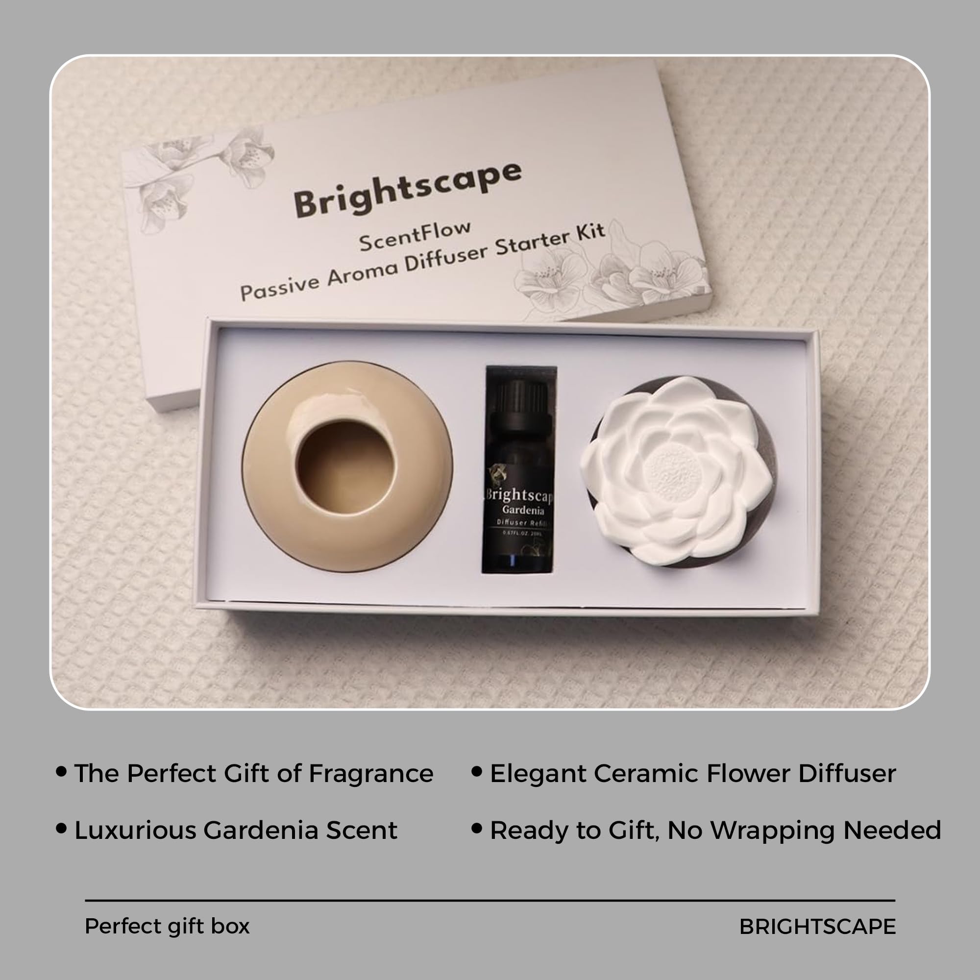 Waterless diffusion without heat for home fragrance