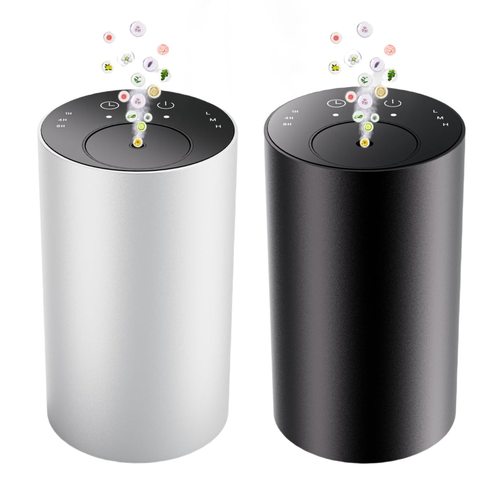 Waterless essential oil diffuser with metal shell