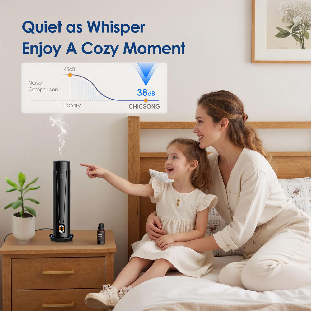 Remote control and diffuser with LED light