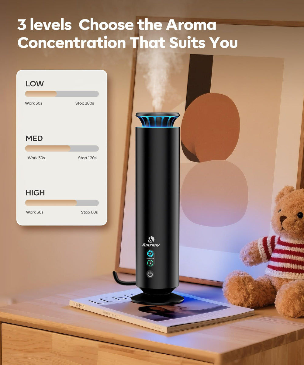 Diffuser with 5 included essential oil bottles