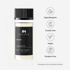 Waterless and ultrasonic diffuser oil Tooba 50ml in modern home setting.