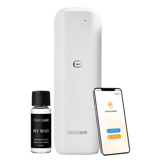 Waterless wall plug-in diffuser in white, front view