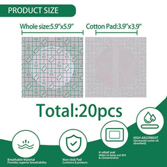Wrap being worn during sleep or light activity for oil absorption