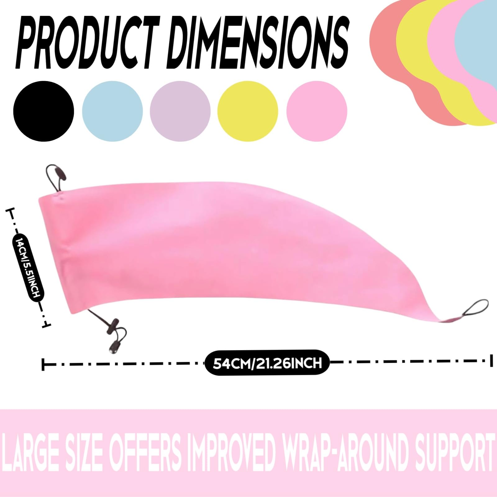 Close-up of adjustable band on Waterproof Hair Sleeve for secure wear.