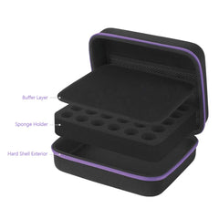 Waterproof and shockproof oil case with mesh pockets for accessories