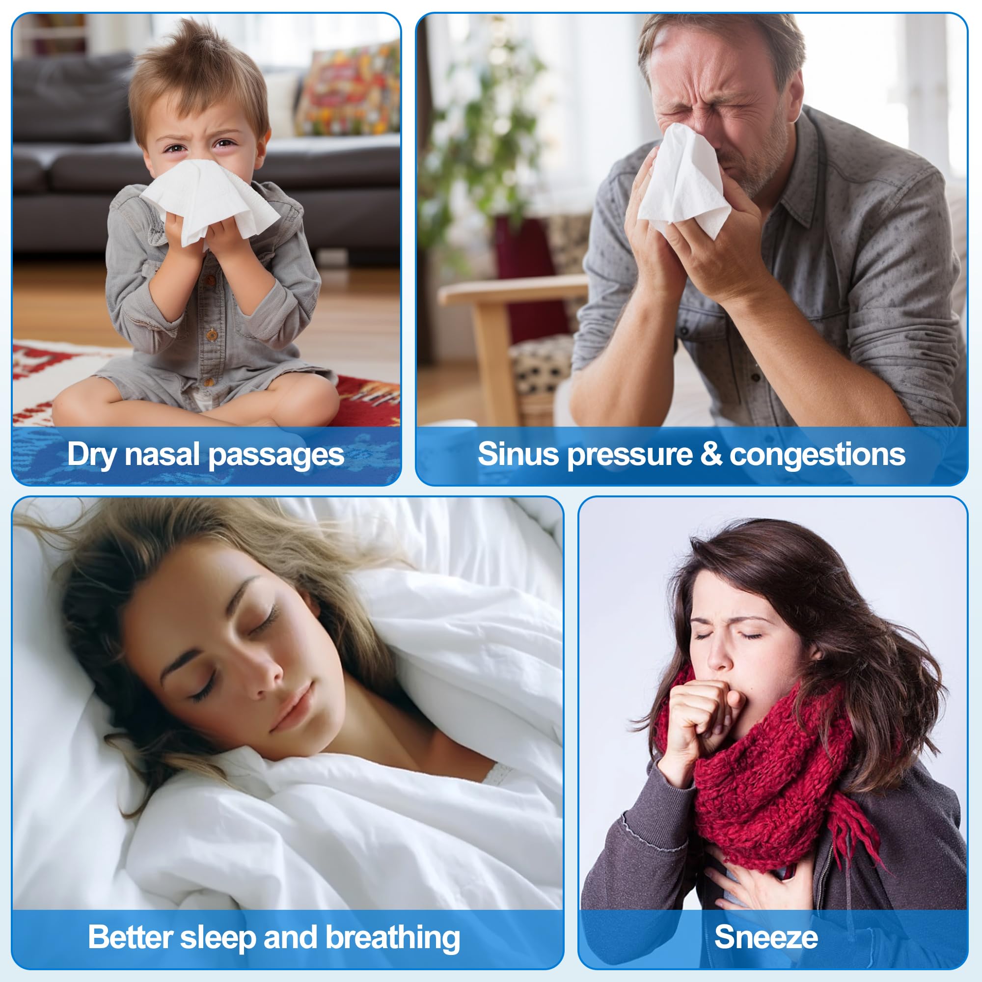 Waterpulse packets designed for compatibility with various nasal irrigation systems.