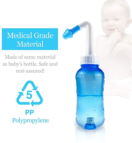 Waterpulse Neti Pot ergonomic handle close-up emphasizes comfortable daily cleansing.