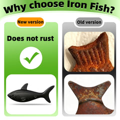 Natural black iron fish close-up in packaging