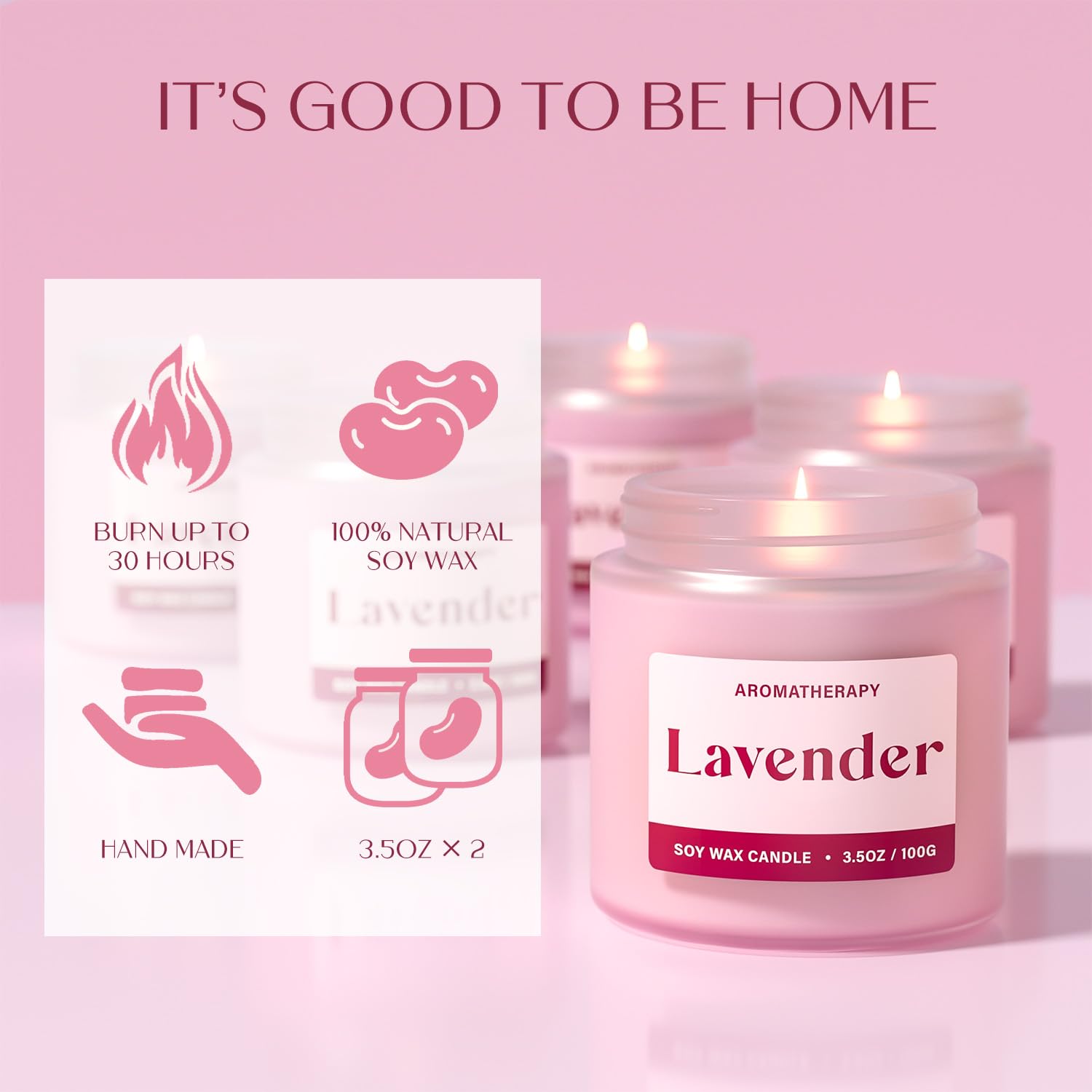Candle gift set packaging with ribbon