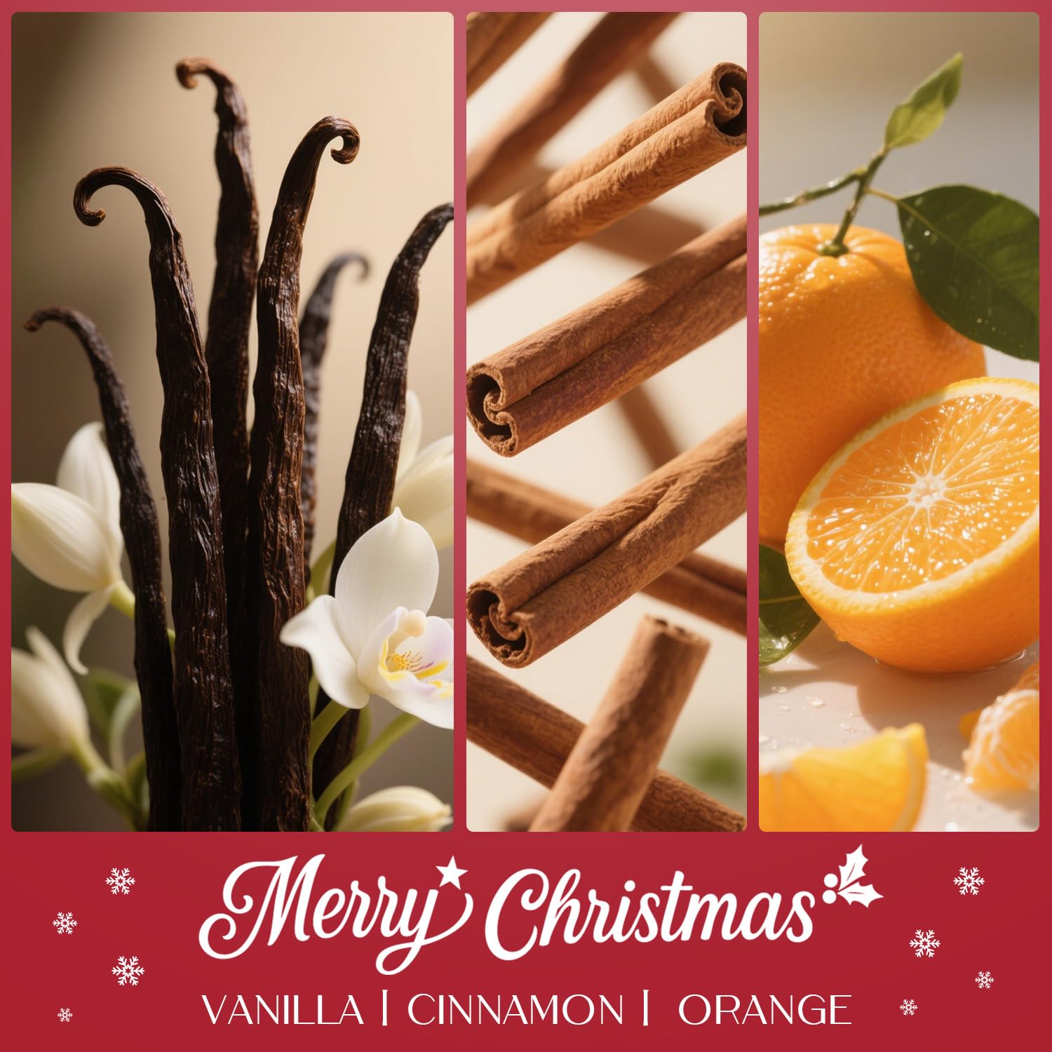 Gift box and candles in decorative holiday packaging