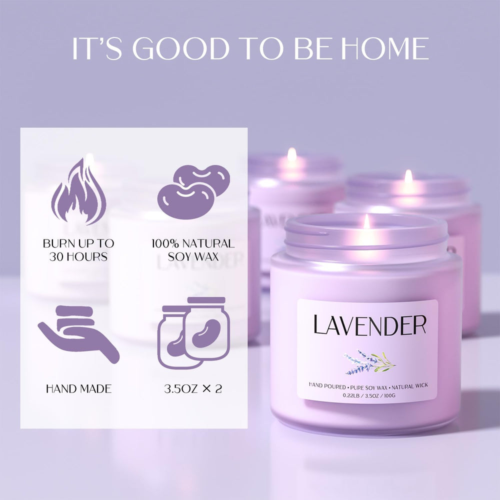 Candle gift set packaging and labeling