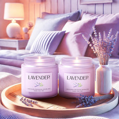 Soft candlelight creating a relaxing ambiance