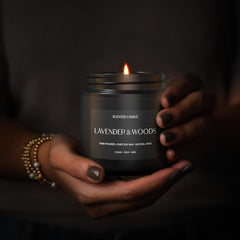 Candle emitting a clean burn with no smoke or residue