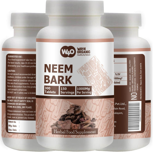 Way 4 Organic Neem Bark Capsules bottle front view