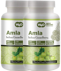 WAY 4 Organic W4O Amla Capsules bottle with 300 tablets