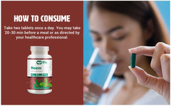 GMP and organic certification logos on packaging