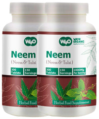 Way 4 Organic W4O Neem Tulsi Tablets bottle front view