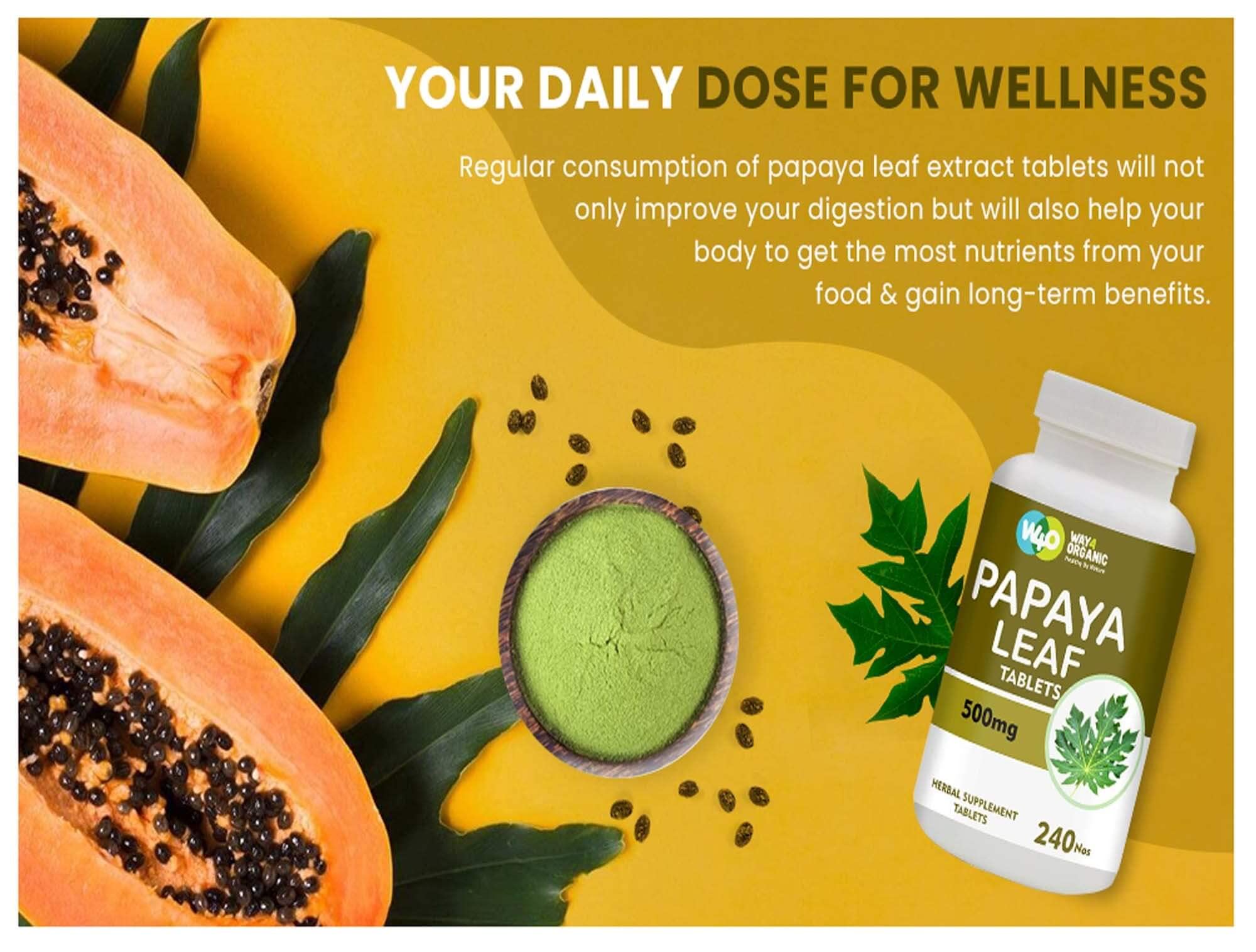 Ingredients: natural papaya enzymes in capsules