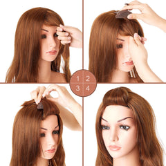 Waydress front-comb bun base shapes volume for elegant updos.