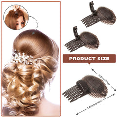 Waydress invisible fluffy sponge clip hidden under hair for natural lift.