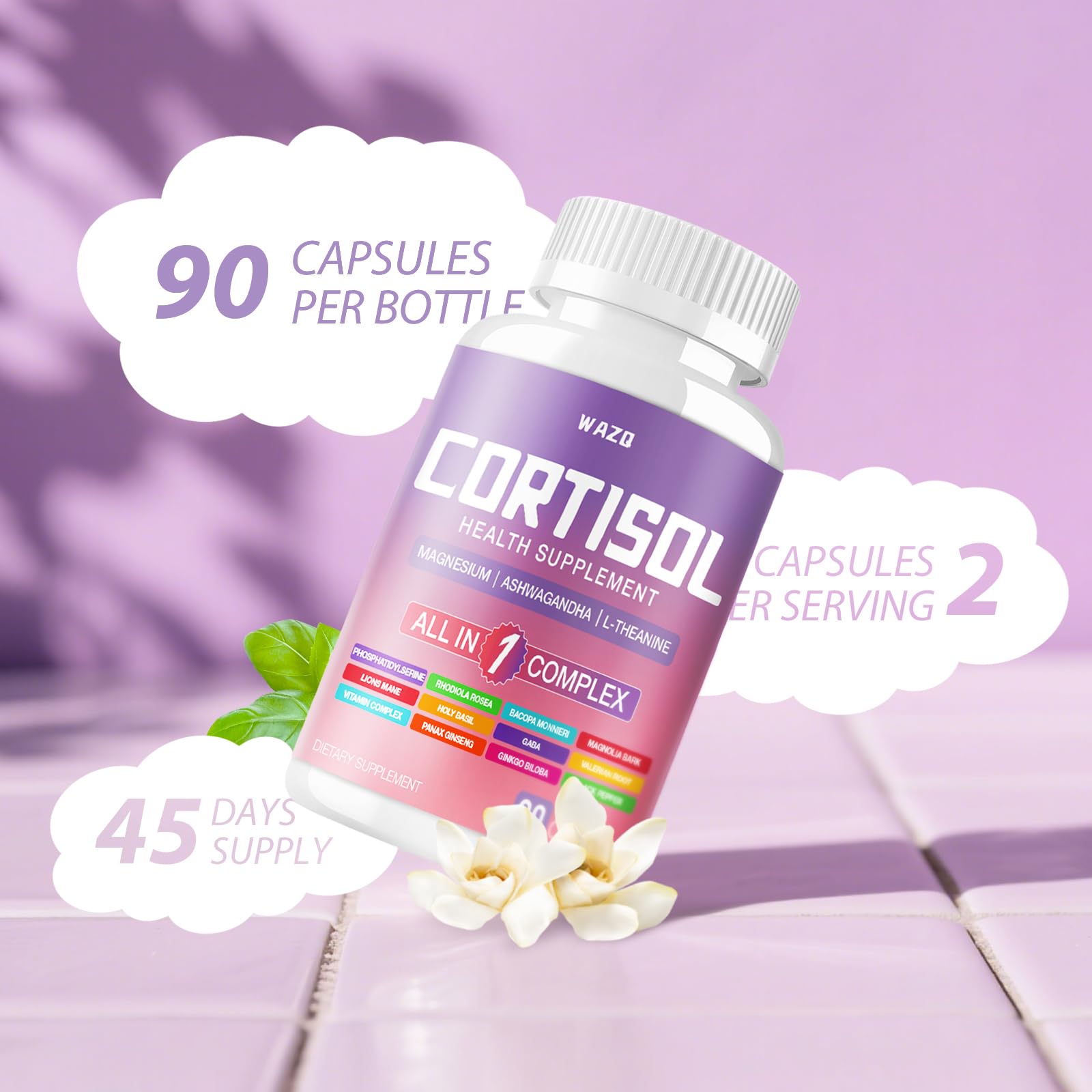Vegan, non-GMO, gluten-free capsule formula