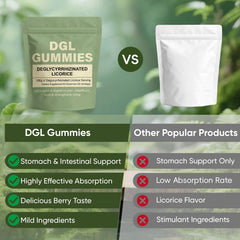 60 berry-flavored DGL gummies per bottle