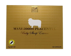 Close-up of high-potency sheep placental extract capsule