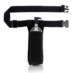 Front view of WEARWAN Massage Oil Holster in black (1B)