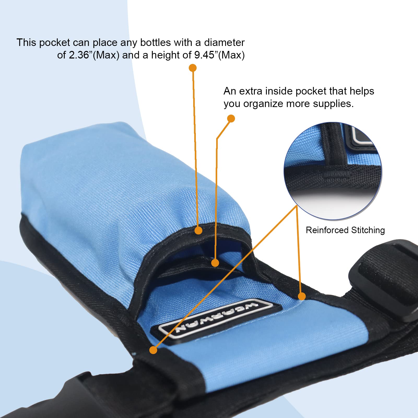 Adjustable waist strap on WEARWAN holster